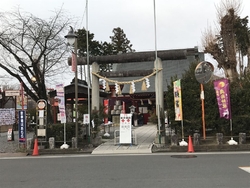 初詣に勝負必勝...