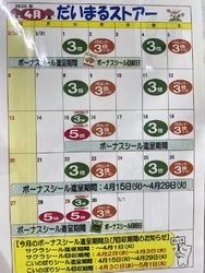 4月はポイント...