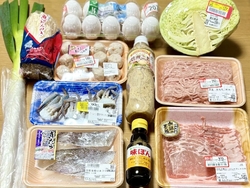 水炊き鍋の材料...