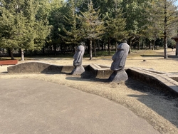 散歩に来ました...