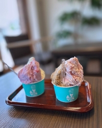 ジェラートを食...