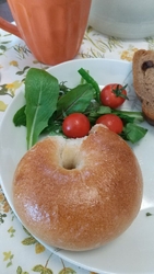ベーグルが食べ...