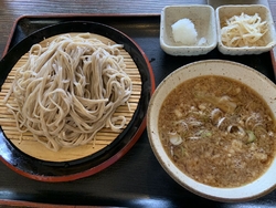 冷たい蕎麦を温...