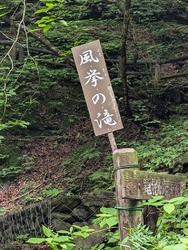 竜化の滝への途...