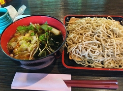 美味しい蕎麦が...