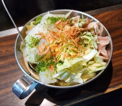 もんじゃ焼きが...