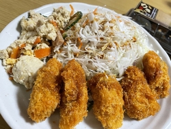 今日はお惣菜で...