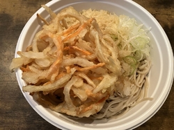 かきあげ蕎麦を...