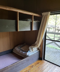 コテージに宿泊...