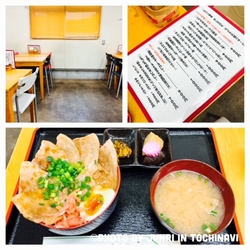こちらに食堂が...