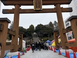 初詣に来ました...