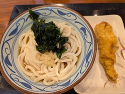 釜揚げうどんも...