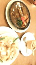 晩ご飯に、友人...