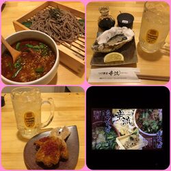 蕎麦を鰹＋鶏が...