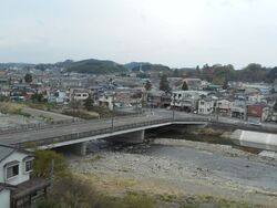 鹿沼の市街地北...