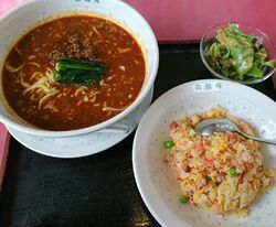 チャーハンとサ...