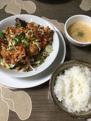 友達とランチに...