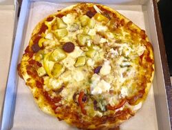 今日はピザ作り...