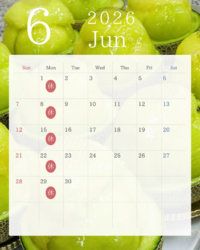 ◇◆６月の営業カレンダー◆◇