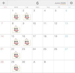 6月のお休み