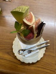季節のパフェ
