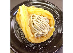 和栗のモンブランワッフル♪