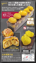 秋限定！山本屋の栗始まりました。
