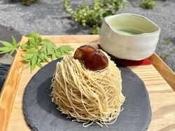 雲IZUカフェ一番人気　1mmモンブラン