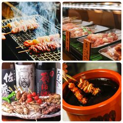 国産鶏×備長炭焼きの至福の一本。