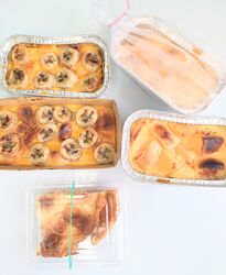 惣菜屋のキッシュ、バナナパンプリン