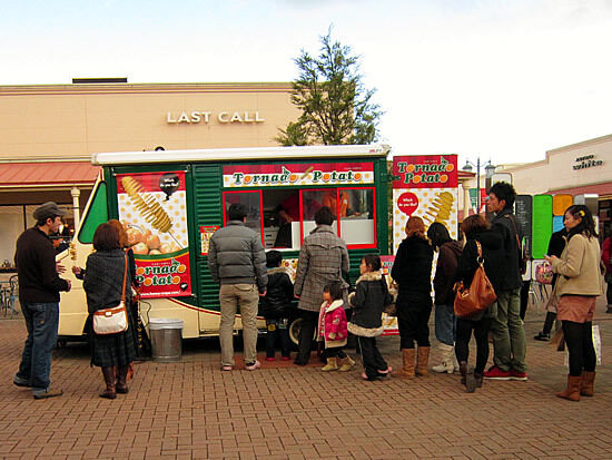 ハニーポテト 日光天然氷 那須ガーデンアウトレット店 那須塩原市のテイクアウト いもフライ 栃ナビ