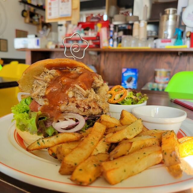 r and a Burger Shop